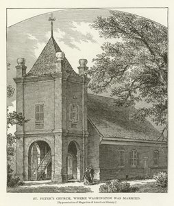St. Peters Kirche, wo Washington heiratete