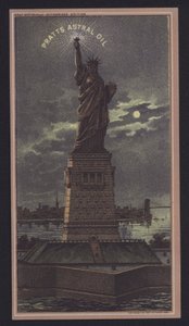 Freiheitsstatue bei Nacht, Pratts Astralöl von American School
