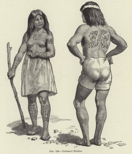 Tätowierte Haidas von American School