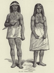 Tätowierte Haidas von American School