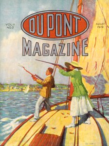 Das 1919 Grand American Handicap Trapshooting Turnier, Titelseite des DuPont Magazins, August 1919