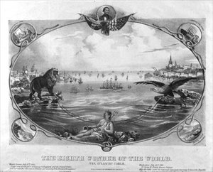 Das 8. Weltwunder, das Atlantikkabel, veröffentlicht von Kimmel & Forster von American School