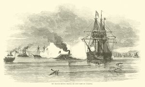 Die Arkansas durchquert die Unionsflotte bei Vicksburg, Juli 1862 von American School