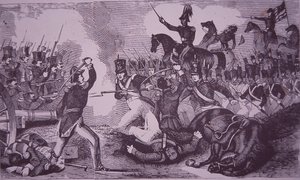 Die Schlacht von Churubusco, Mexikanisch-Amerikanischer Krieg von American School