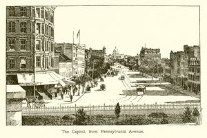 Das Kapitol, von der Pennsylvania Avenue von American School