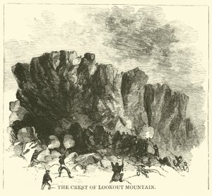 Der Kamm des Lookout Mountain, November 1863 von American School