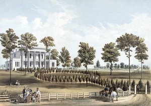 Die Einsiedelei, Jacksons Grab und Andrew J. Donelsons Residenz 12 Meilen von Nashville, Tennessee, aufgenommen am 29. März von American School