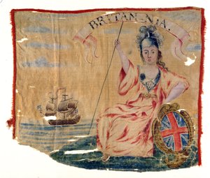 Die Louisbourg Britannia Flagge, 1745 von American School