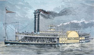 Der Mississippi-Seitenraddampfer 