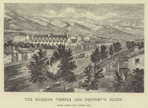 Der Mormonentempel und Prophetenblock von American School