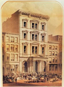 Die New Yorker Börse, graviert von The Major and Knapp Co., veröffentlicht von Edmond Parsloe, New York, 1870