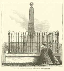 Das alte Denkmal, das den Ort der Kapitulation markiert, Juli 1863 von American School