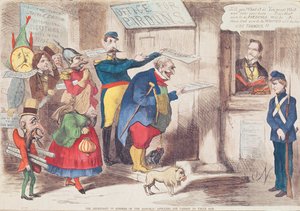 Die reuigen (?) Feinde der Republik bitten Onkel Sam um Vergebung, 1869