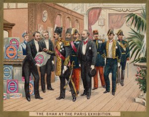 Der Schah auf der Pariser Ausstellung von American School
