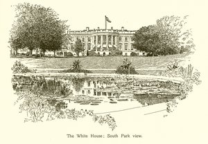 Das Weiße Haus; Blick auf den South Park