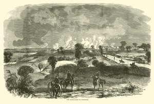 Die Annäherungen an Vicksburg, Mai 1863 von American School