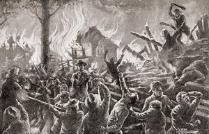 Der Bürgerkrieg in Kansas, auch bekannt als Bleeding Kansas, Bloody Kansas oder der Grenzkrieg, aus 