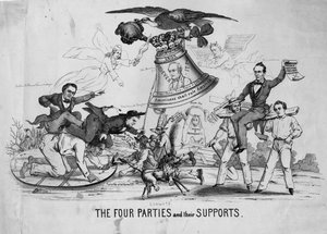 Die vier Parteien und ihre Unterstützer von American School