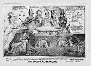 Das politische Barbecue, ca. 1835