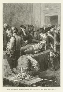 Der verwundete Robespierre in der Versammlungshalle von American School