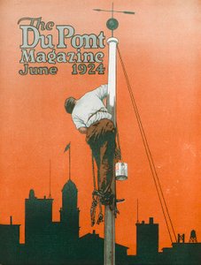 Es gibt keine Allzweckfarbe, Titelseite des DuPont Magazins, Juni 1924 von American School