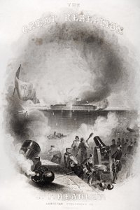 Titelbild der Illustration des Angriffs auf Fort Sumter im Jahr 1861, aus 