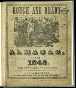 Titelseite des Rough and Ready Almanach für 1848, veröffentlicht 1847 von American School