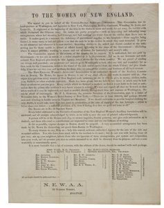 An die Frauen von Neuengland (Rundschreiben), ca. 1862-1865