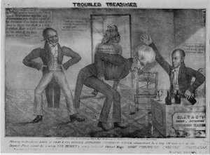Beunruhigte Schätze, 1833 von American School