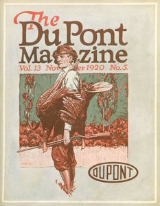 Truthahnjäger, Titelseite des DuPont Magazins, November 1920 von American School
