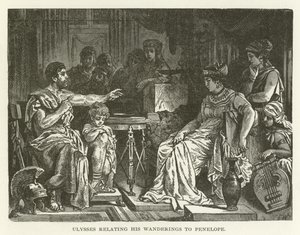 Odysseus erzählt Penelope von seinen Irrfahrten von American School