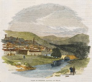 Ansicht von Houston, Hauptstadt von Texas, ca. 1852 von American School