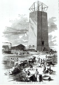 Ansicht des Washington-Denkmals, wie es jetzt erscheint, aus 