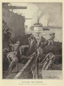 Warten auf Befehle von American School