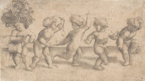 Fünf tanzende Putti