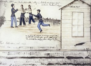 Der Tod von Crazy Horse (ca. 1842-77) im Jahr 1877, Fort Robinson, Nebraska