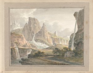 Ansichten in England, Schottland und Wales: Le Grand Théâtre des Alpes und Gletscher von Amos Green