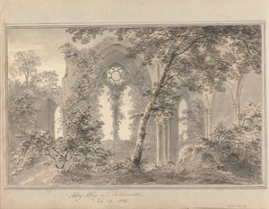 Ansichten in England, Schottland und Wales: Netley Abbey bei Southampton, 24. Juli 1804 von Amos Green