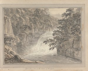 Ansichten in England, Schottland und Wales: Tour in Schottland; Corie Lin; einer der Wasserfälle des Clyde von Amos Green