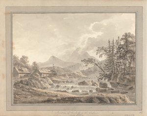 Ansichten in England, Schottland und Wales: Tour in Schottland; Zusammenfluss von Lochy und Dochart bei Killin von Amos Green