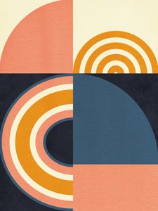 Regenbogen Plus Formen Blau Senf 9