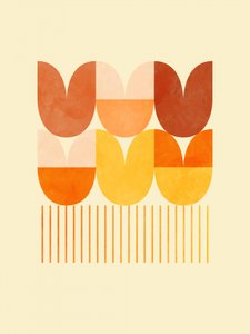 Frühling Mitte Rhapsodie Orange 1 von Ana Rut Bre