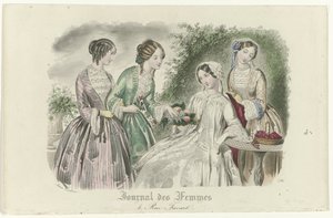 Journal des Femmes, ca. 1850: 4, Rue Favart von Anaïs Colin Toudouze