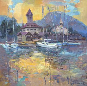 Segelboote See-Reflexionen