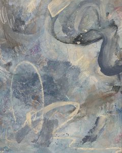 Gelassenes Blauabstrakt