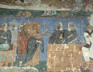 Christus vor Annas und Kaiphas von Ancient Russian frescos