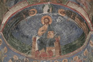 Christus als Weltenretter auf dem Thron, 12. Jahrhundert