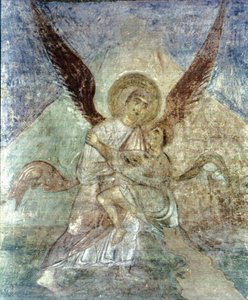 Jakob und der Engel von Ancient Russian frescos