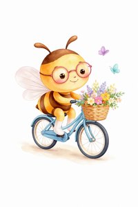 Niedliche Bienenfahrt