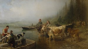 Fährstelle am See von Anders Askevold